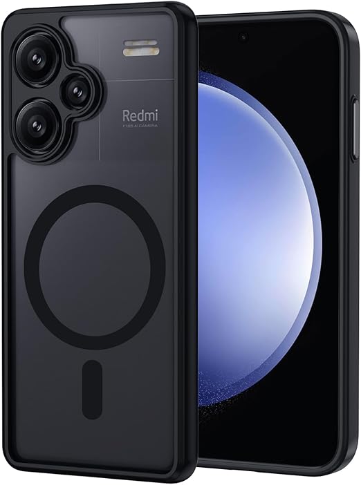 LPNHE917498295 - Pokrowiec XTCASE do Xiaomi Redmi Note 13 Pro Plus 5G Magnetyczny Kompatybilny z MagSafe, Matowy Przeźroczysty Minimalistyczny Etui, Twarda Obudowa Tylna Antirayures + TPU Bumper Anty-wstrząsy - Czarny - C640