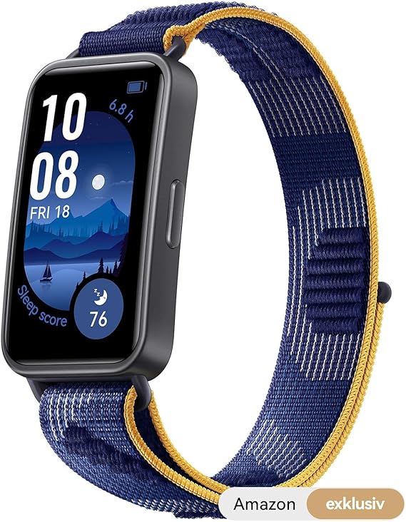 LPNHE924657787 - HUAWEI Band 9, Bransoletki Smartwatch, iOS & Android, TruSleep 4.0 Naukowa Obserwacja Snu, 14 dni maksymalnego użytkowania, 100 trybów treningowych, Niebieski Nylon【Wyłączność Amazon】 - A631