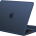 LPNHE918195785 - BlueSwan Cover kompatybilny z MacBookiem Air 13,6 cala M2 M3 2022 2024 (A2681 A3113) z Touch ID. Obwód z TPU przeciwkolizyjny, twarda obudowa ochronna Mac Air - (Blue Edge) Niebieska Północ Matowa - C45