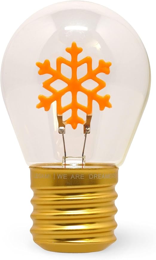 LPNHE920220558 - LEGAMI - Lampka stołowa w kształcie żarówki, przeznaczona wyłącznie do użytku wewnątrz pomieszczeń, ładowana za pomocą kabla USB, bezprzewodowa, Snowflake - A915