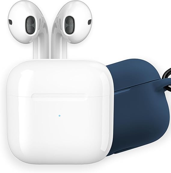 LPNHE888552223 - Słuchawki Bluetooth bezprzewodowe apm, etui ładowania, bezprzewodowe słuchawki, dźwięk stereo, słuchawka Bluetooth, niebieskie etui z silikonu, słuchawki Bluetooth, kompatybilne z komputerem PC, smartfonem, tabletem, białe, 600331. - C515