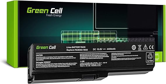 LPNHE924469053 - Bateria do laptop Green Cell Toshiba PA3817U-1BRS do Toshiba Satellite L750 C650 C660 C660D C650D C655 C665 C670D L750D L755 L755D L770 L775 P750, Toshiba Satellite Pro C650 C650D C660 C660D (4400mAh) - E131