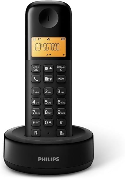 LPNHE928508651 - Philips D1601B/34 Telefon bezprzewodowy czarny - E342