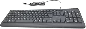 LPNHE848545162 - Zaufaj Taro Trovier Azerty francuski, wyjaśniający wypoczyny, tłumiący, kabel USB 1,8 m, klawisze płaskie, klawiatura komputerowa, przenośna, komputer, Windows, Mac OS - Czarny - E481