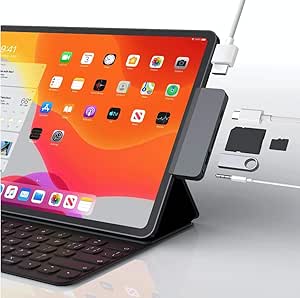 LPNHE834237950 - Sanho Hyper HyperDrive koncentrator USB-C 6 w 1 do iPada Pro/Air - gniazdo audio 3,5 mm, USB-A, SD, Micro SD, USB-C, HDMI, srebrny, HD319B-SILVER - E764