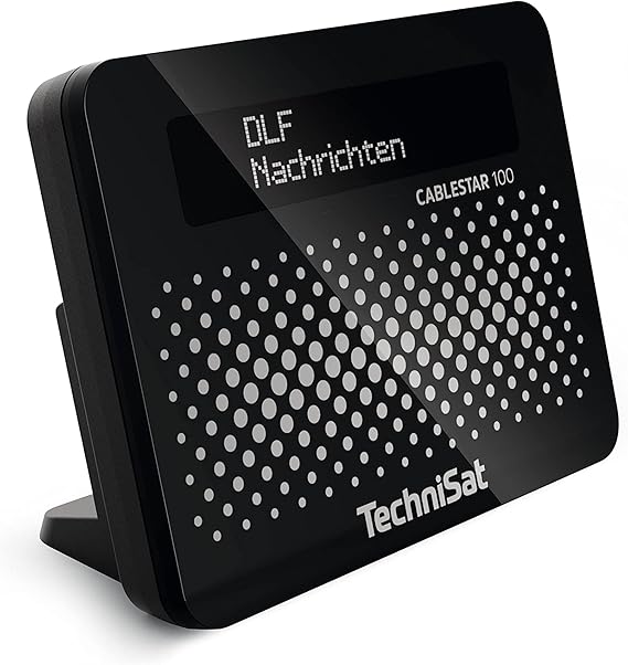 LPNHK366432446 - TechniSat CABLESTAR 100 - Tuner radiowy DVB-C, radio kablowe, radio do cyfrowej telewizji kablowej od Vodafone, Unitymedia itp. (do uaktualnienia istniejącego systemu muzycznego) czarny. - E907