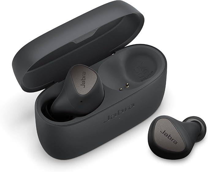 LPNHE877541315 - Jabra Elite 4 Bezprzewodowe słuchawki douszne - Słuchawki z aktywną redukcją hałasu - Dyskretne i wygodne słuchawki Bluetooth, kompatybilne z laptopami, iOS i Android - Ciemnoszare. - E837