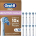 LPNHe041933581 - Oral-B Pro Sensitive Clean Ulotki na elektryczną szczoteczkę do zębów, 10 sztuk, delikatne mycie zębów, włosie X-Borsten, oryginalne nakładki na szczoteczki do zębów Oral-B, opakowanie nadające się do skrzynki pocztowej, wyprodukowane w Niemczech - K510