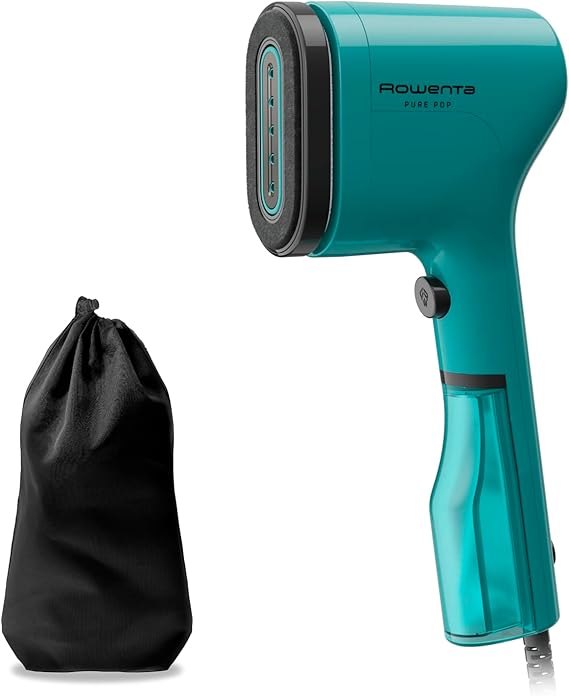 LPNHE905910340 - Rowenta DR2024 Pure Pop, Przenośna i pionowa żelazko parowe, Przydatne do Prasowania i Odświeżania Twoich Ubran, z Systemem Odwracalnym, Szybkie Nagrzewanie, Moc 1300W, Kolor Zielony 1 - E520