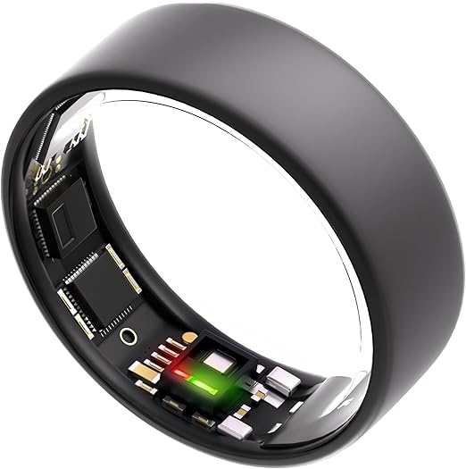 LPNWE279293827 - Pierścień ULTRAHUMAN Ring AIR - Brak abonamentu na aplikację - Inteligentny pierścień - Rozmiar First z zestawem rozmiarów - Śledzenie snu, treningów, częstości serca, HRV - Do 6 dni czasu pracy baterii (rozmiar 10) - E313
