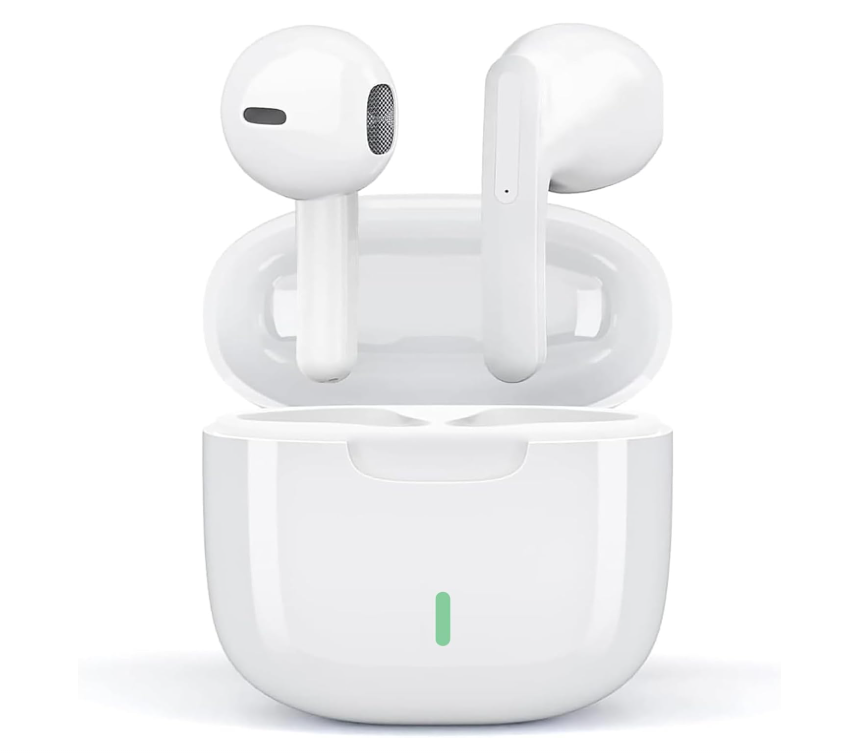 LPNHE911362166 - Airpots Cuffie Bluetooth, Słuchawki Bluetooth 5.3, douszne bezprzewodowe słuchawki in ear z HD HiFi Stereo, mikrofony i kontrola dotykowa, wodoodporne ipx7 Air Buds Pods dla IOS/Android/Air Pods/Samsung/Huawei - E78