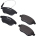 LPNA053448771 - Brembo P 23 087 komplet klocków hamulcowych, hamulec tarczowy - (4-częściowy) - W457