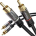 LPNHE819001710 - KabelDirekt Pro Series kabel stereo i audio, 2 wtyki cinch na 2 wtyki cinch 10m czarny - W213