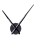 LPNHK497391999 - Lafocus Duży zegar ścienny 31,5 cm, czarny, bez cyfr, mechanizm DIY - W653