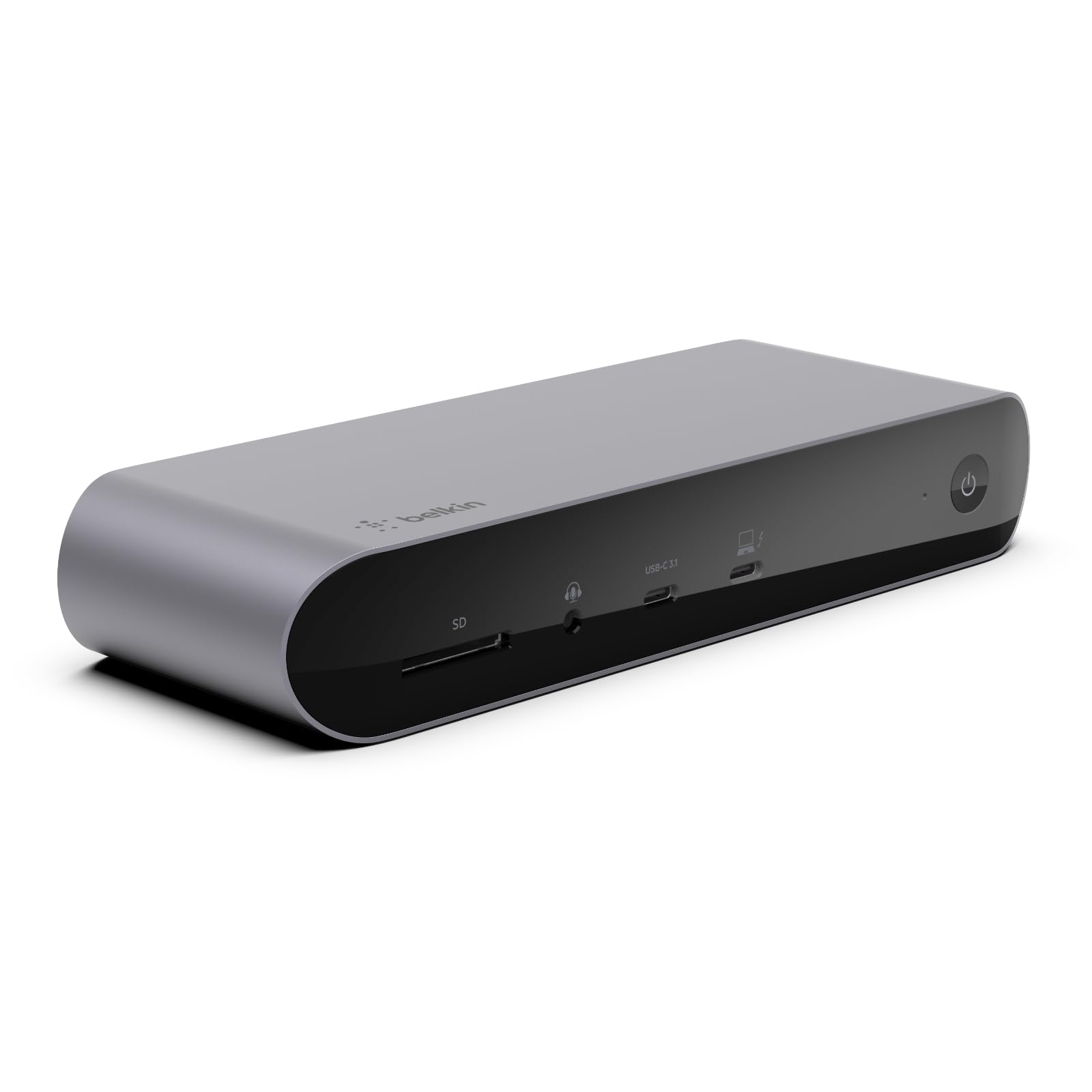 LPNHE782836747 - Belkin Thunderbolt 4 Dock Pro, nadaje się do 1 monitora (8K przy 30 Hz) lub 2 monitorów (4K), stacja dokująca z 2 portami Thunderbolt, 2 portami HDMI, 90 W PD, wejście i wyjście audio, do MacBook Pro - W834