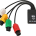 LPNHE819050059 - Adapter do Kontrolera Bezprzewodowego Obsługuje 4 Odtwarzacze, Konwerter Kontrolera dla Wielu Graczy Bluetooth na konsolę N64 na PS3 na PS5 ze Wskaźnikiem LED - K846