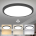 LPNHE652140792 - Lampa Sufitowa LED 28W z Radarem i Czujnikiem Zmierzchu, 30cm, 3000K/4000K/6000K, Czarna Okrągła, z Czujnikiem Ruchu, do Przedpokoju, Schodów, Werandy - W394