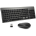 LPNHe011335689 - Bezprzewodowa klawiatura i mysz - AZERTY USB Silent Compact Ergonomiczna pełnowymiarowa klawiatura do komputerów, laptopów, TV, Windows - czarna - W752