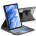 LPNHK495975633 - INFILAND Etui z klawiaturą do Samsung Galaxy Tab S10/S9 FE/S9 z touchpadem, obrotowe 360°, odłączana podświetlana klawiatura Bluetooth, czarne - W515