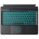 LPNHK491234666 - Klawiatura Bluetooth CACOE do Surface Pro 11/10/9/8/X, ultracienka z podświetleniem 7 kolorów i uchwytem na rysik, z touchpadem, czarna - W637