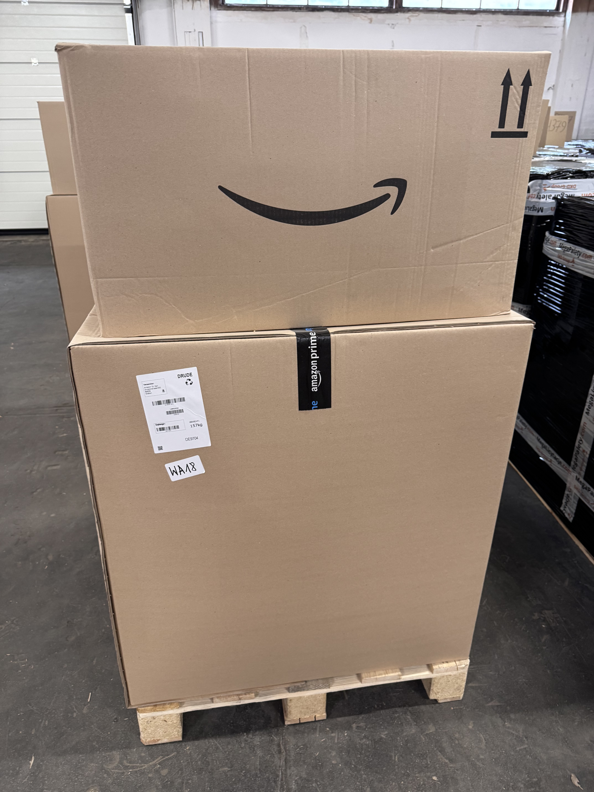 PALETA AMAZON MIX WAGA BOXY PALETY WA18 LICYTACJA