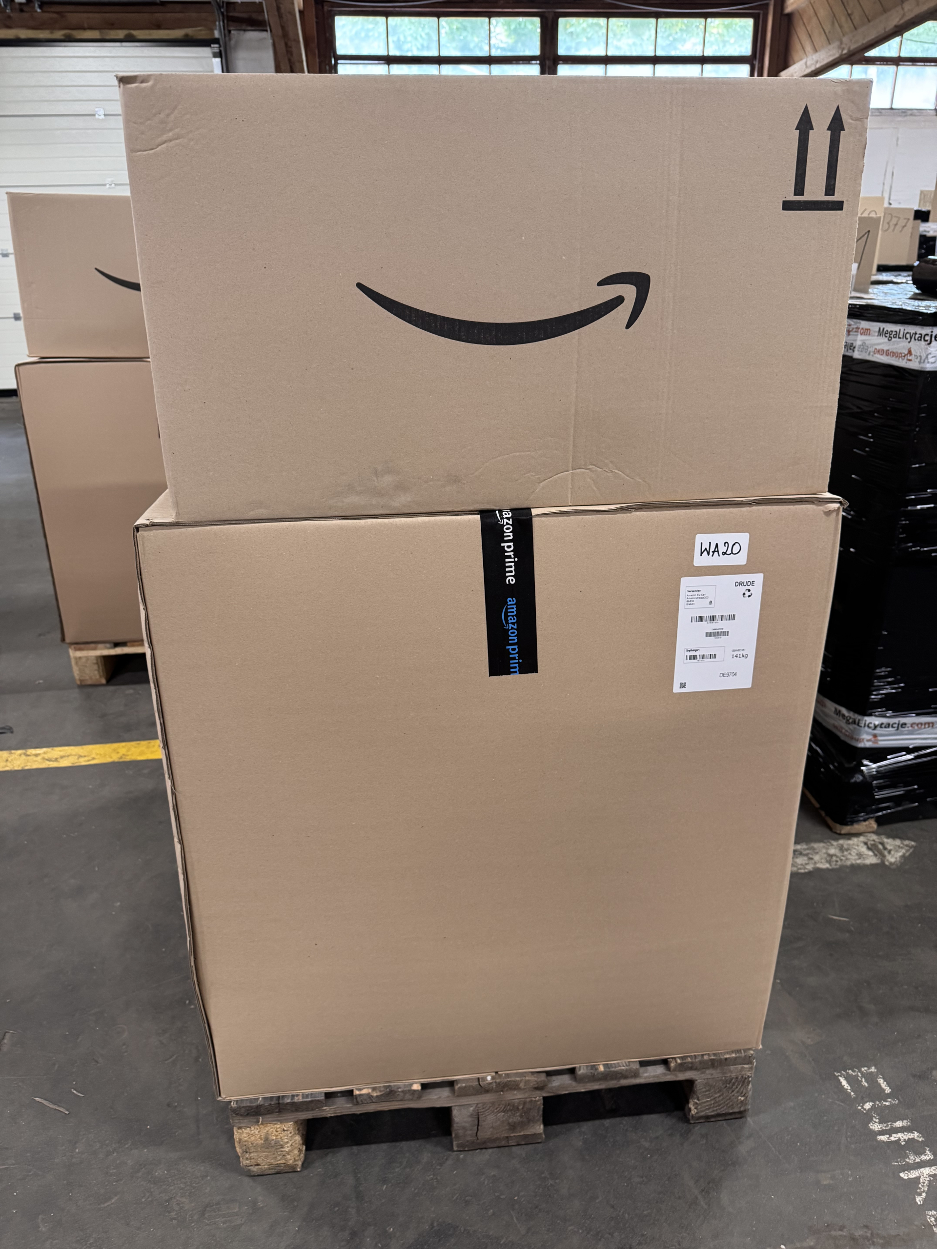 PALETA AMAZON MIX WAGA BOXY PALETY WA20 LICYTACJA