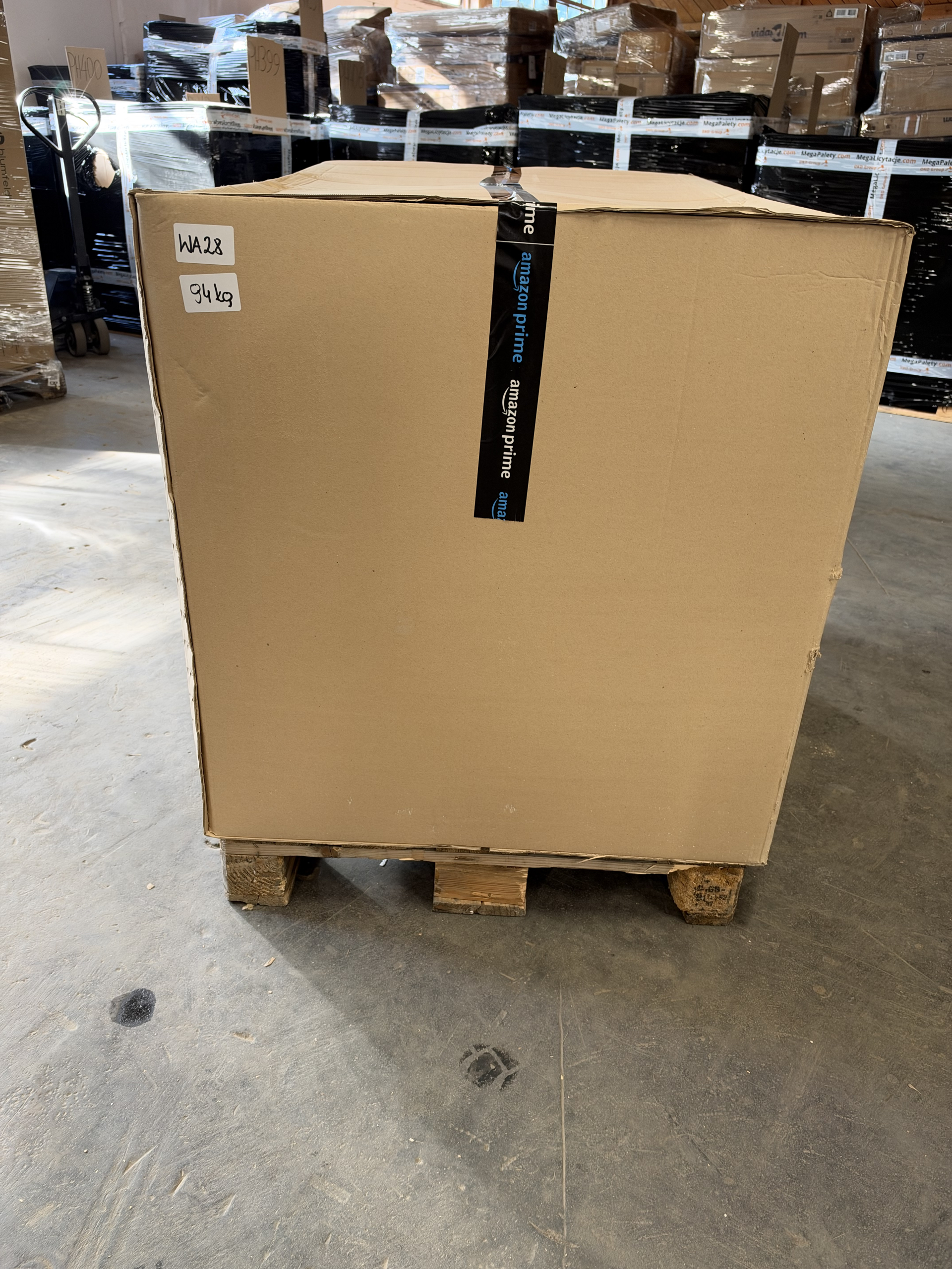 PALETA AMAZON MIX WAGA PALETY WA28 LICYTACJA